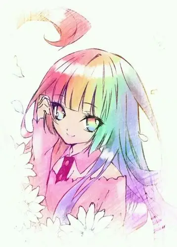 七色眼 七色发=玛丽苏