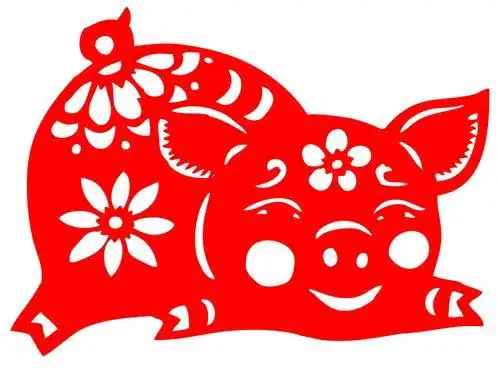猪的剪纸画怎么画 手工剪纸图片大全简单-普车都