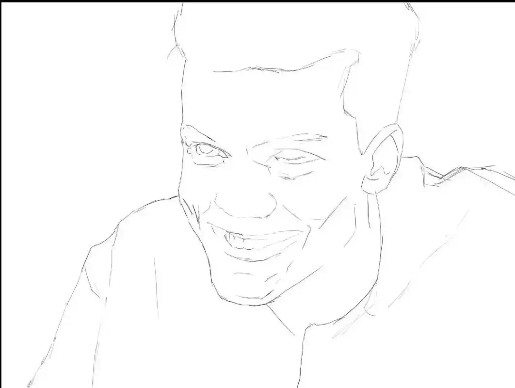 杰罗姆.#板绘 #绘画 #人物肖像  - 抖音