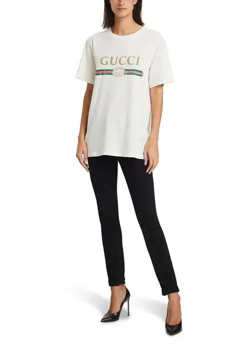 【包邮包税】 gucci古驰 21年春夏 女士 短袖t恤 guca6xv8wht