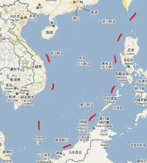 南海九段线示意图(资料图)