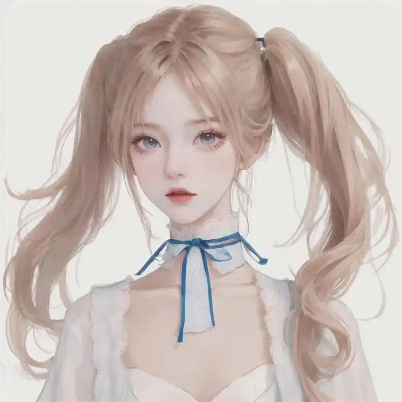 第十期|可爱的双马尾女孩头像 图片比例已调整,可以直接当头像使用