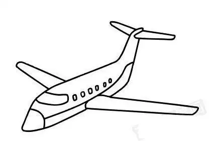 客机简笔画图片大全教程