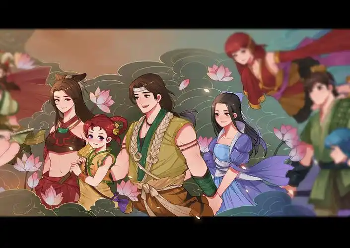 仙剑二,印象最深就是最后苏媚牺牲自己为了大家,我把苏媚安排在最前面