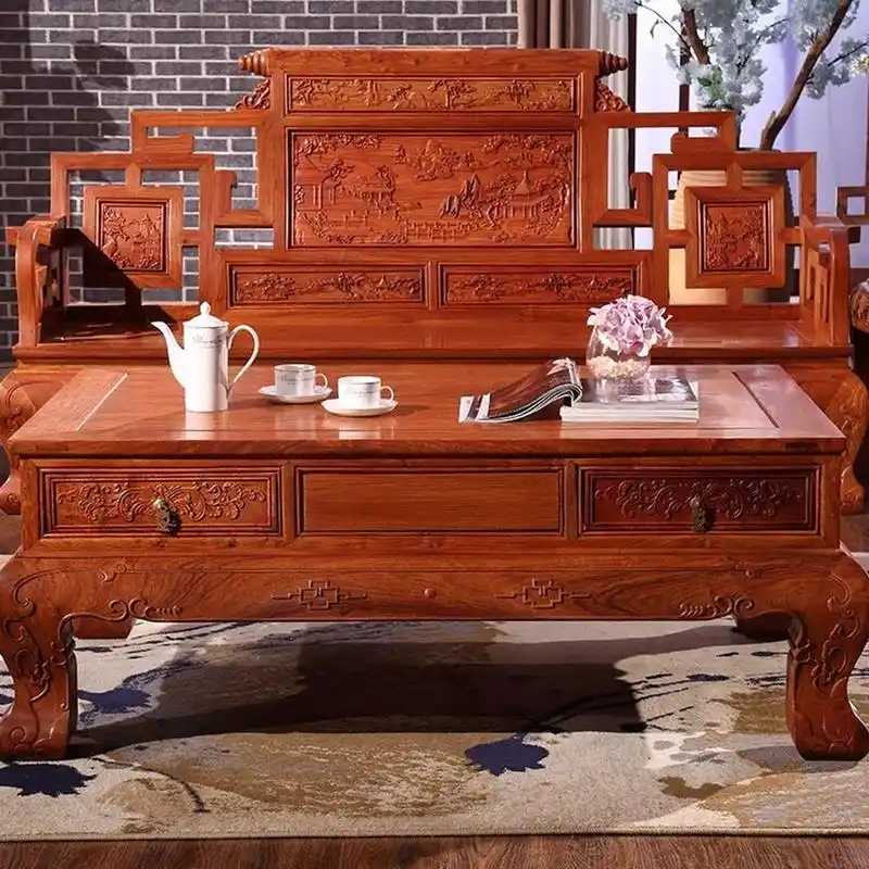 古代大户人家奢华红木沙发 缅甸花梨沙发,目前市场受追捧的红木沙ⅱ