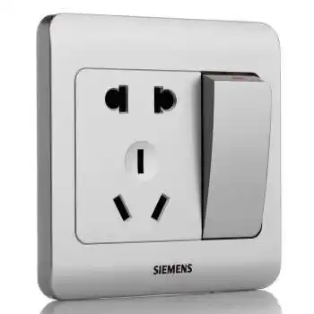 西门子(siemens) 远景彩银5ub0 108-1cc1 22大一开五孔开关插座