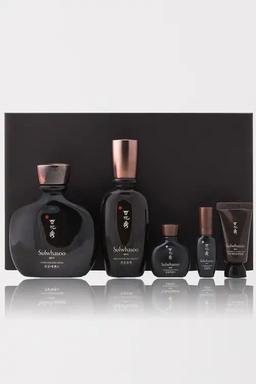 韩国雪花秀男士致选礼盒套装保湿滋润精华洁面乳5件套盒