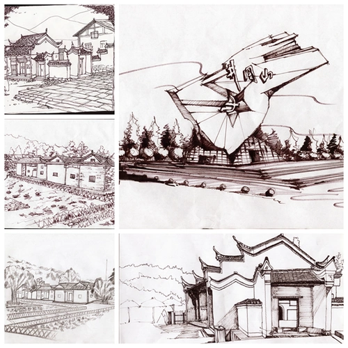 速写手稿自主调研期间,实践团走遍了井冈山各个角落.