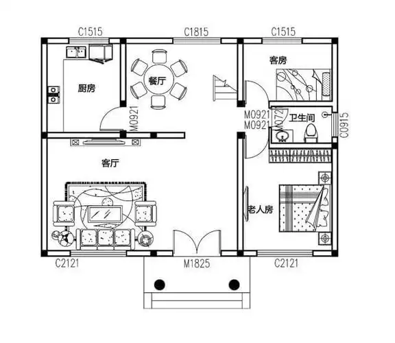 易盖房图纸10x8米的宅基地也能盖出漂亮的农村别墅