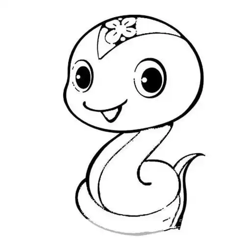 蛇简笔画可爱 蛇简笔画可爱卡通