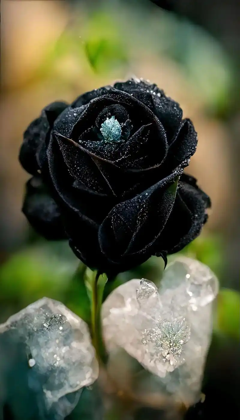 黑玫瑰.黑玫瑰: 在自然界中黑玫瑰是非常罕见的,特别是真正的 - 抖音