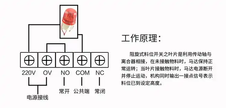 阻旋式料位开关传感器 料位物位器高温粉末料位计 料位控制器
