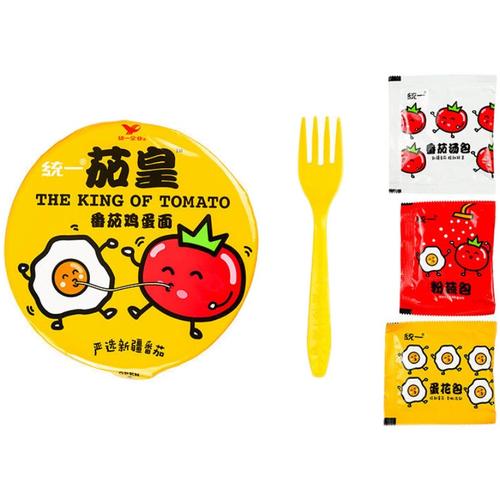 统一茄皇方便面12桶整装箱番茄鸡蛋即食牛肉泡面秘制蛋花方便速食