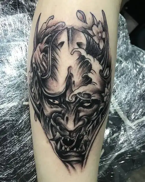 般若纹身图片手臂腿部老传统纹身图案