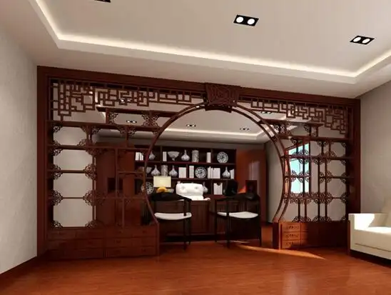 中式装修隔断效果图欣赏