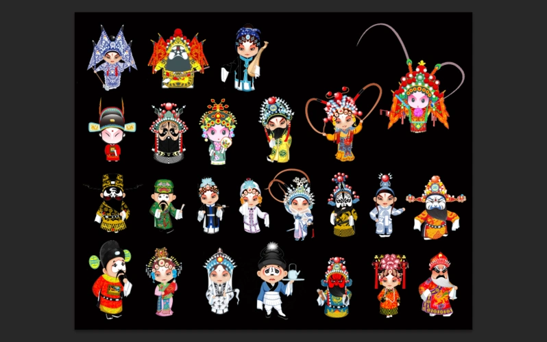 哪位大哥能够说出下面京剧角色的名字.谢谢了