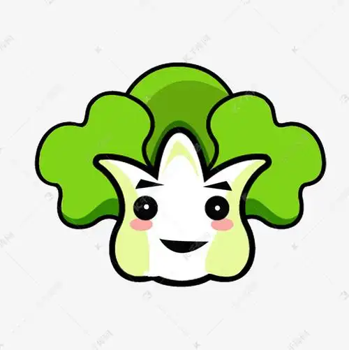 白菜装饰图案笑脸菜
