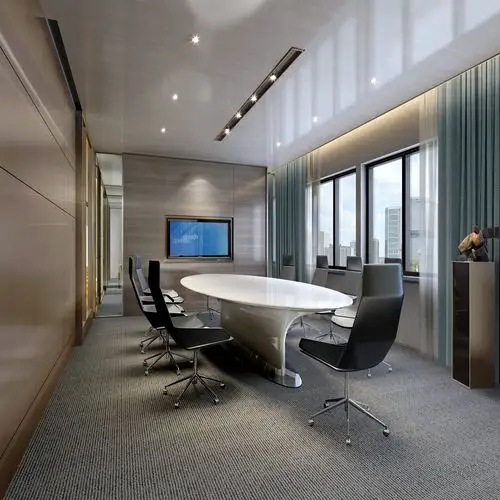 现代--新加坡办事处装修设计施工图 效果图-办公空间装修-筑龙室内