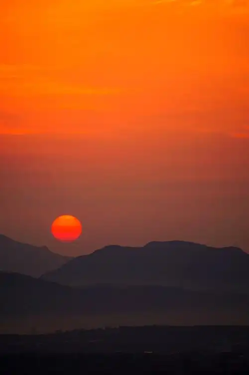 今晨的日出--山东海阳市