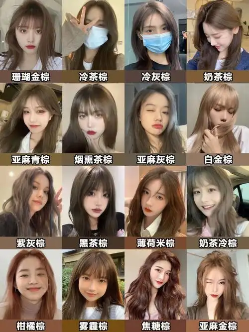 发色大全之微潮色推荐片|||好看到爆的颜色大部分都是不用漂就可以染
