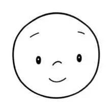 可爱圆脸表情包简笔画图片大全方脸和圆脸简笔画