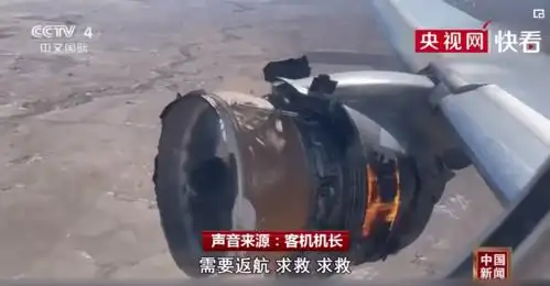 波音飞机一天发生两起发动机空中爆炸事故!乘客拍下恐怖一幕._地面