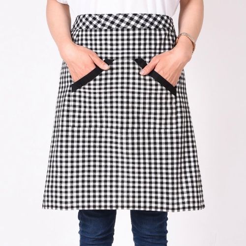 夏天漂亮亮的围裙家用厨房夏季全棉半身围腰女围裙