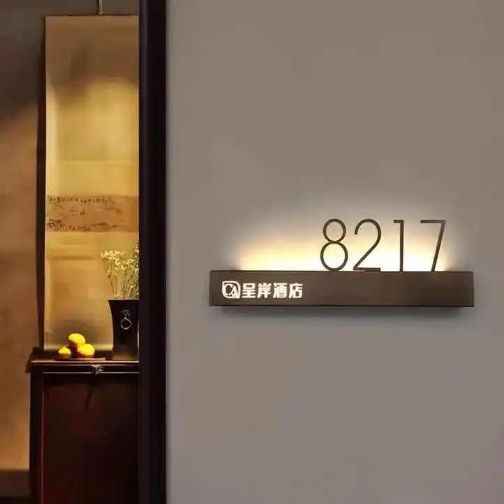 定制高档钛金不锈钢发光门 - 抖音