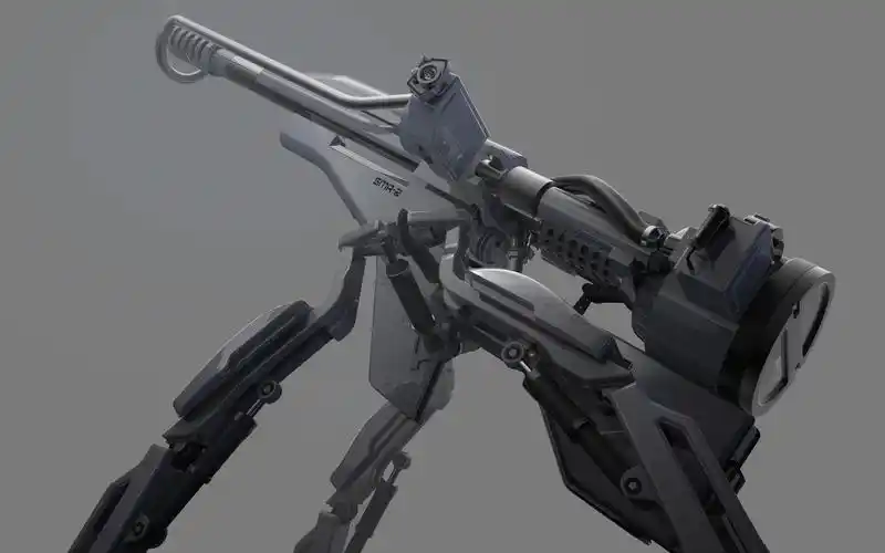 【次世代武器,枪械枪炮激光参考合集】原画_低调飞哥作品_手绘/二维