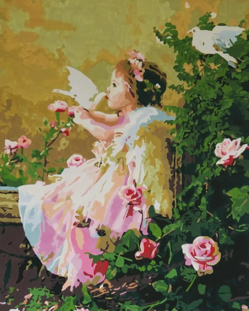 刘一 数字油画《小天使》