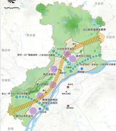 南京江北新区规划图