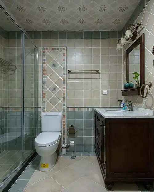 卫生间马桶背景墙装修美图