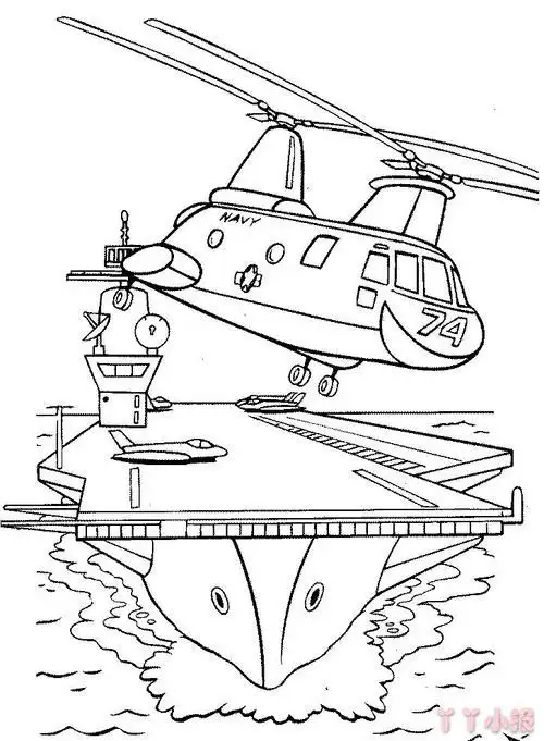 怎么画战斗直升机简单又好看战斗直升机简笔画图片