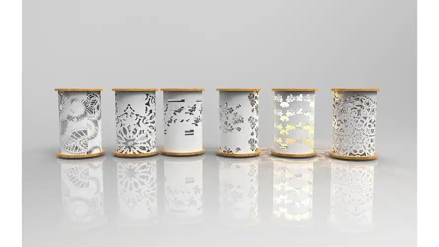 中波文创设计——剪纸灯|工业/产品|生活用品|琢一零 - 原创作品