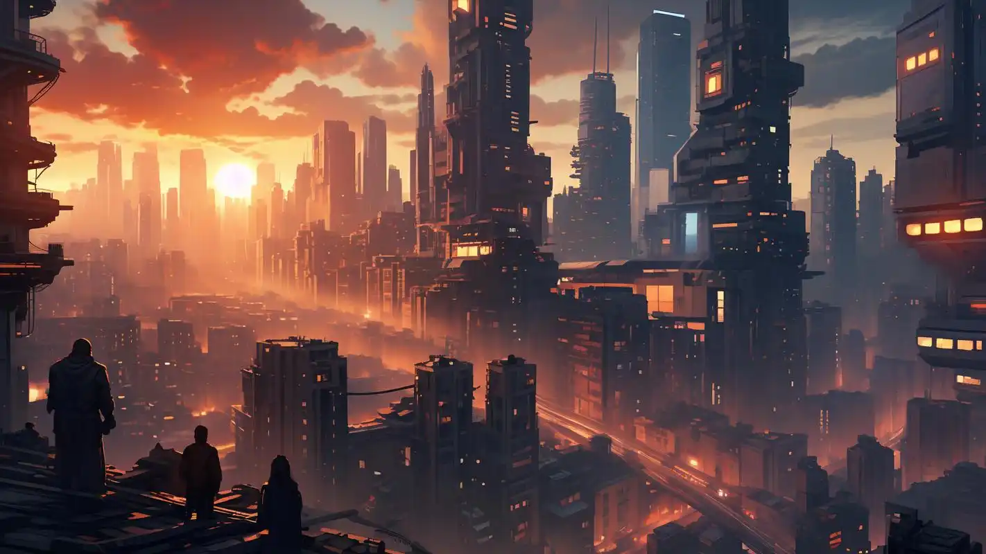 🤔这组赛博朋克风格的壁纸,带你领略科技与幻想的完美融合!