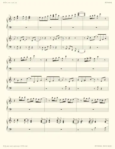 钢琴谱 - 季节的回旋