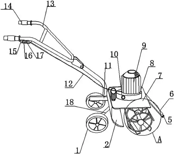 cn208446053u_一种便携式农业除草机有效