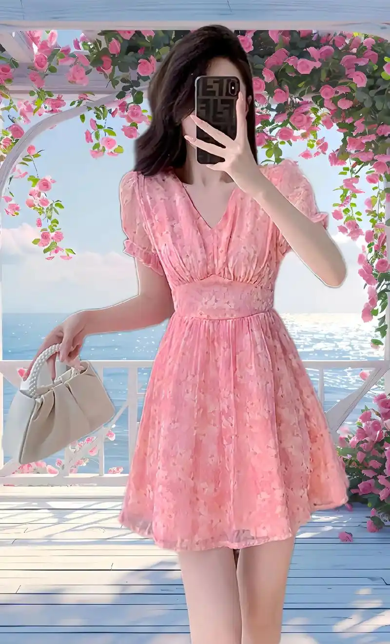 夏季必备!雪纺裙提升女神范 收腰设计,轻松勾勒出完美身形