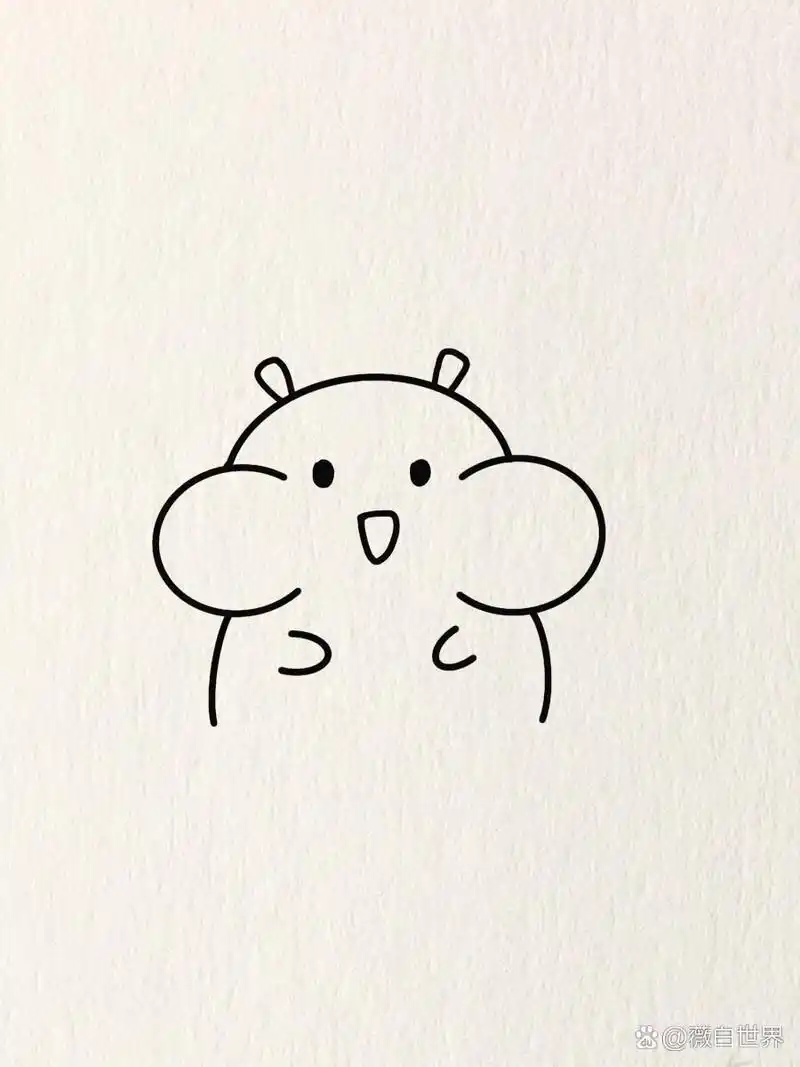 简笔画教程|可爱小仓鼠