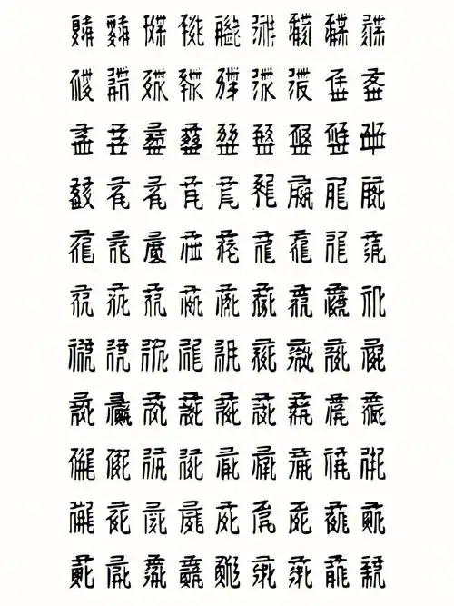 文字的魅力77西夏文2