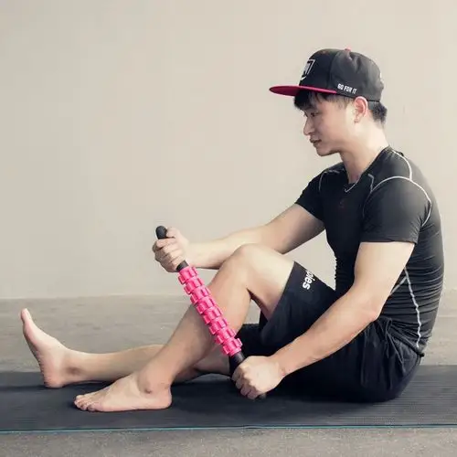 肌肉按摩棒腿部瑜伽放松棍运动深度健身滚轴滚轮狼牙棒小腿筋膜