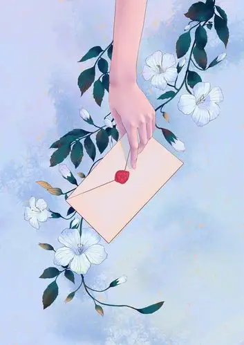 手绘插画·唯美爱人的书信