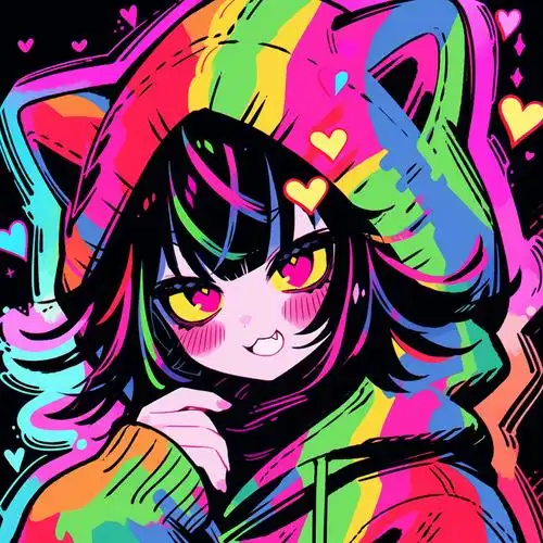 头像爱心彩绘头像