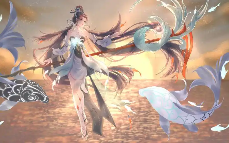 【绘画过程】大乔-白鹤梁神女