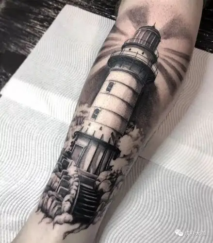 纹身图案素材第480期灯塔