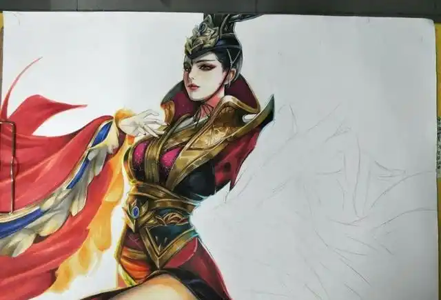 王者荣耀:武则天海洋之心,东方不败手绘