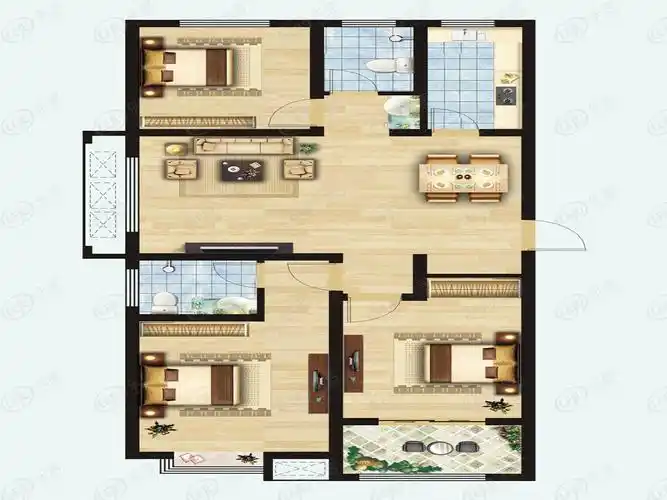 荣盛华府7c户型户型图