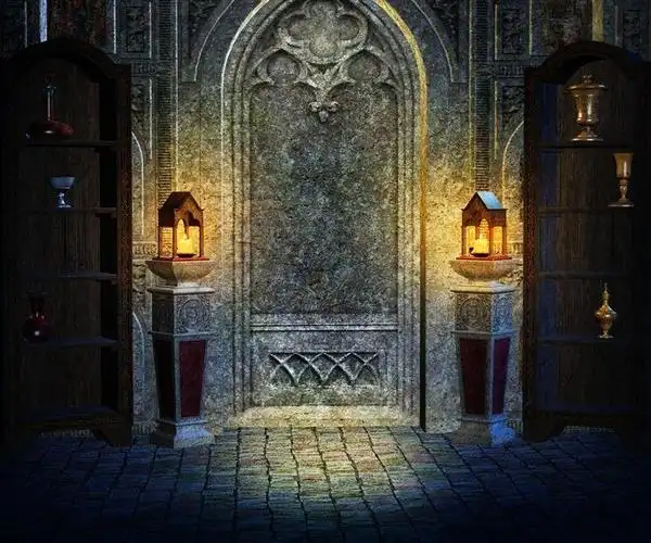 密室逃脱背景图片-恐怖神秘宫殿密室逃脱背景图片免费下载_懒人图库