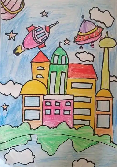 有的则让思维插上想象的翅膀,将脑海中的奇思妙想绘制成画……争梦想