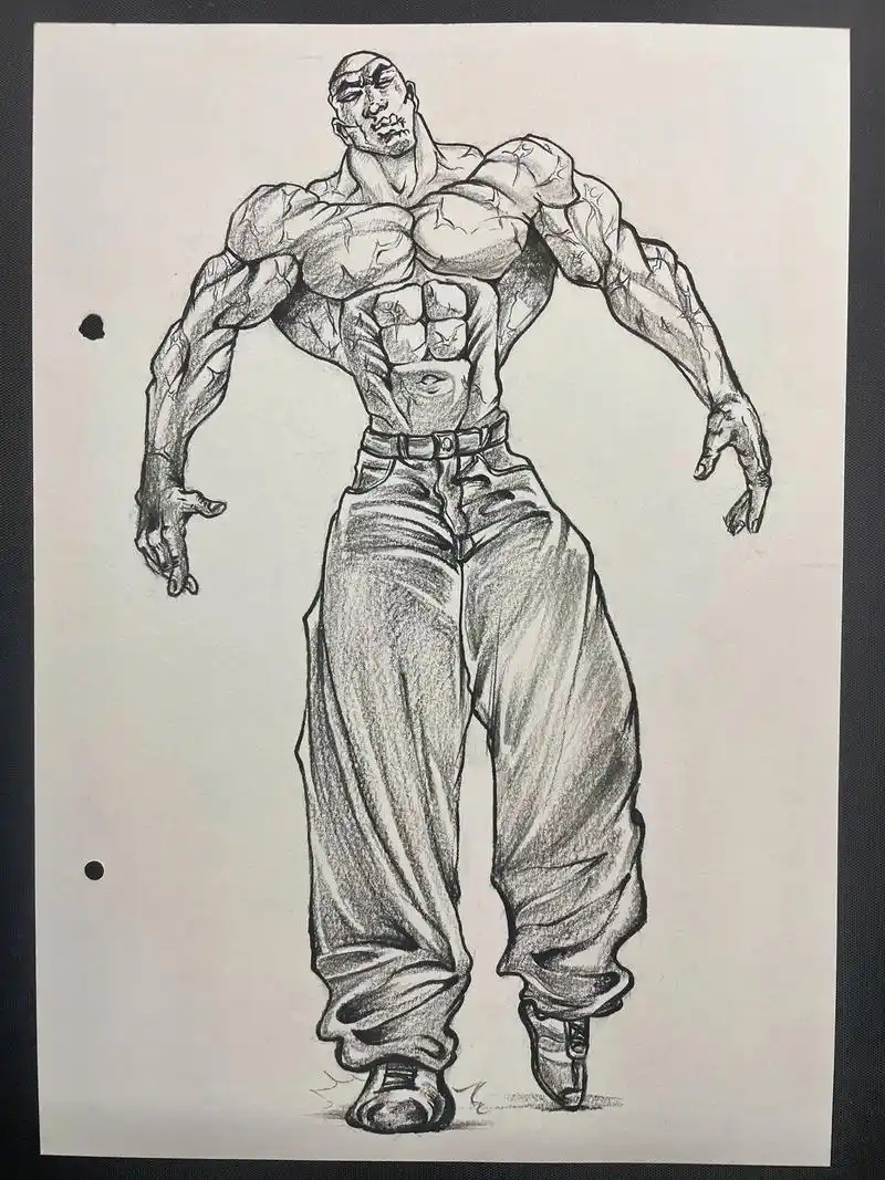 刃牙—范马·杰克#绘画过程 #刃牙动漫 #速写人物 #临摹  - 抖音